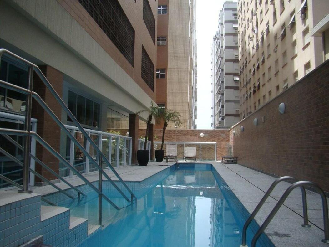 Estanconfor Praia Santos Ac Garagem Sacada Fechada Exterior photo